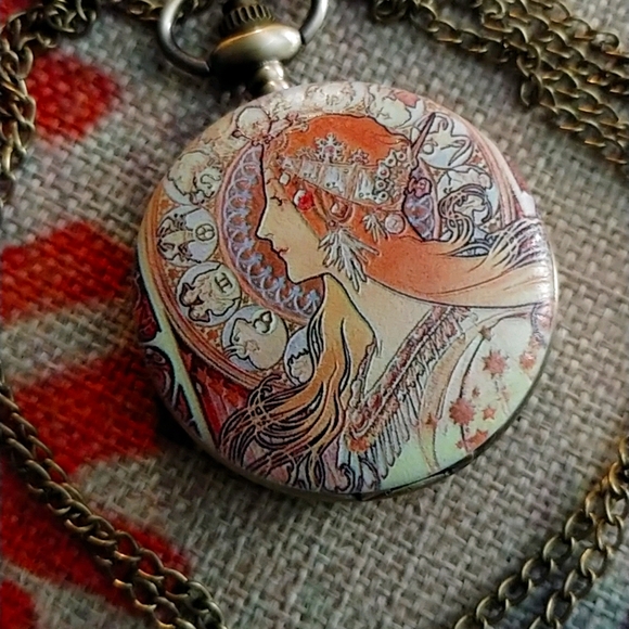 A Simpler Time Accessories - 🌲SALE🌲Bohemian full color pocketwatch